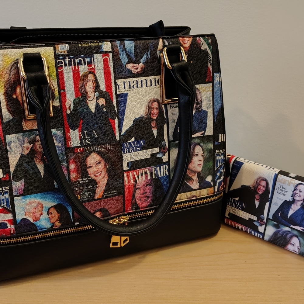 Kamala Harris 3 Pc. Purse Set- Purse, Crossbody, Wallet